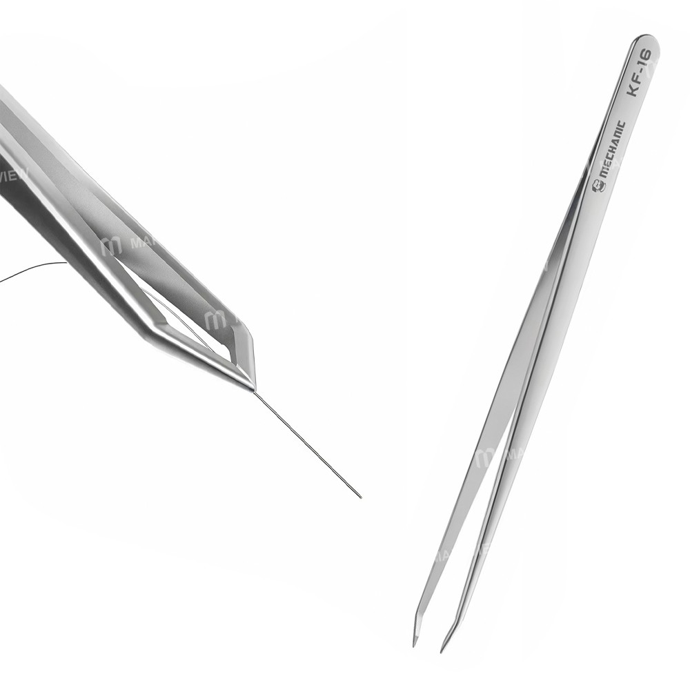 mechanic kf-16-non-magnetic-anti-sticking-v-shaped-special-tweezers-for-jumper-wires-1
