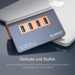 Orico M3H4-G2 Aluminum Alloy USB3.1 Gen2 10Gbps 4-port USB Hub Support OTG Function