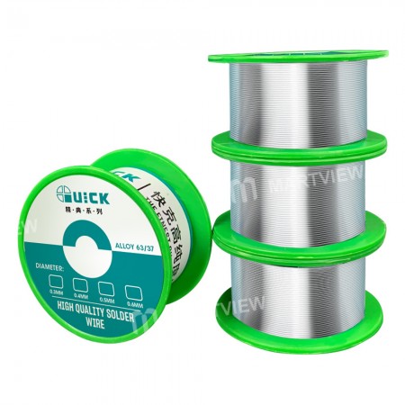 Quick 40g 0.3 / 0.4 / 0.5 / 0.6mm High Purity Superfine Solder Wire for Mainboard Fly Line Soldering Repair