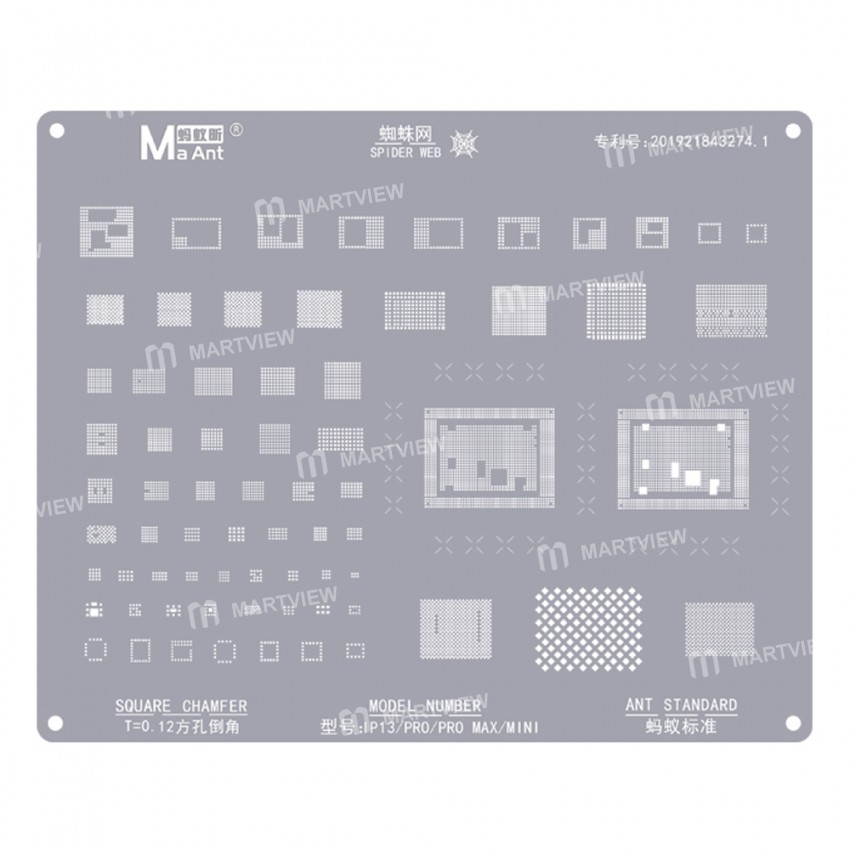 aant 9-in-1-square-hole-012mm-bga-reballing-stencil-set-for-iphone-6-to-14pro-max-7