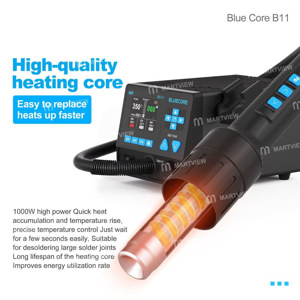 maant blue-core-b11-1000w-intelligent-hot-air-gun-desoldering-rework-station-for-bga-repair-4