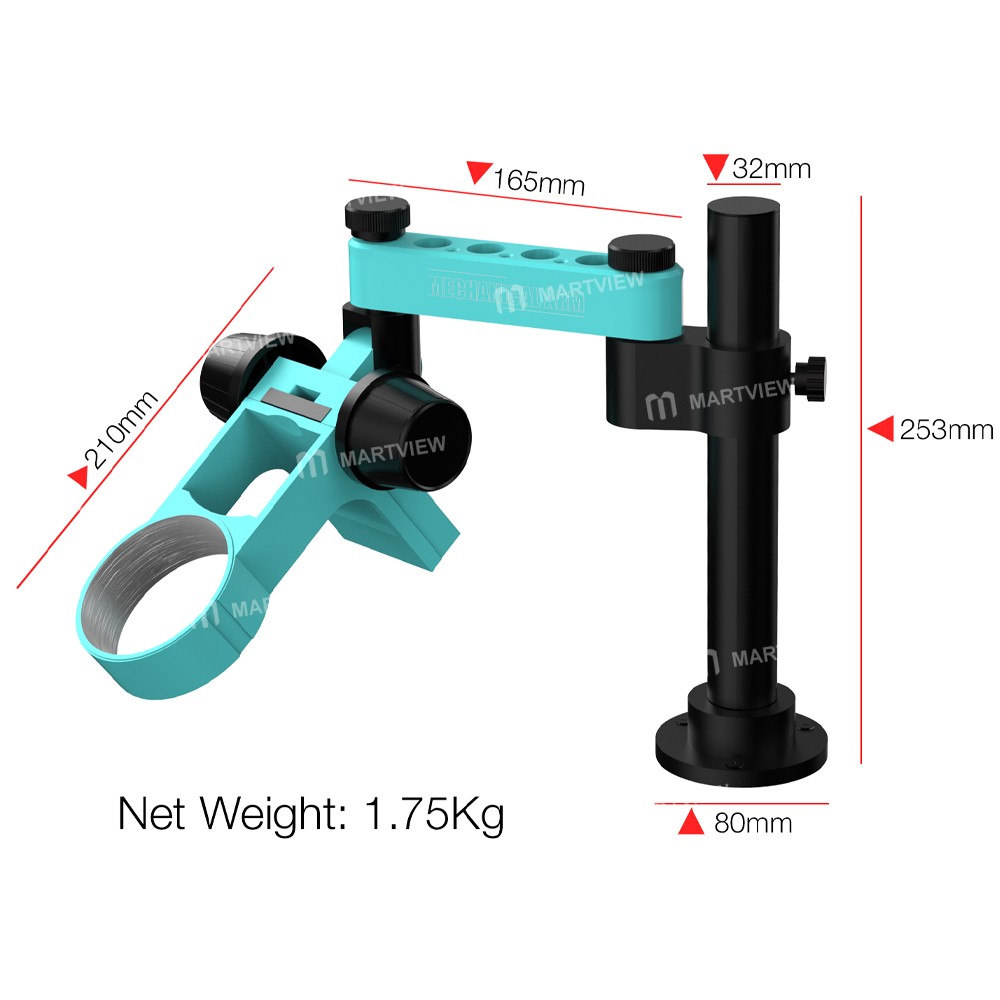 rf4 rf-fo19-telescopic-articulating-arm-rotatable-universal-bracket-for-stereo-microscope-4