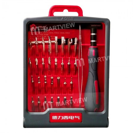 Delixi Multifunctional 33-in-1 Magnetic Screwdriver Set