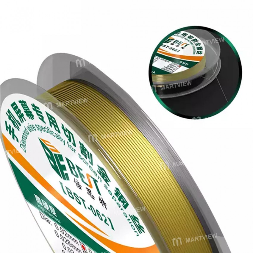 BST-062 100M Cutting Diamond Wire for LCD Display Screen Separator Repair
