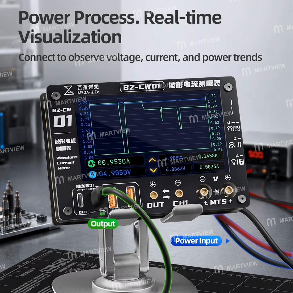mega idea-bz-cw01-waveform-current-meter-with-waveform-detection-and-host-computer-functions-11