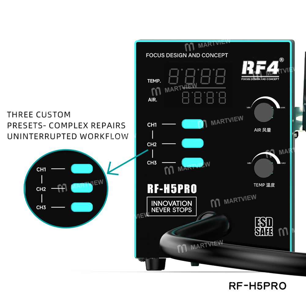 rf4 rf-h5pro-800w-hot-air-gun-digital-display-intelligent-bga-rework-station-2