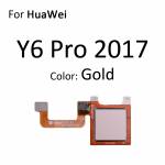 Replacement home button key fingerprint sensor scanner connector flex cable for Huawei y6 prime 2018