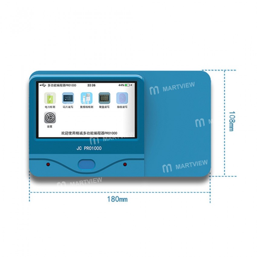 JC PRO1000S Multi-Functional iPhone Chip Programmer for Battery Tester / Data Cable Detection / Earp