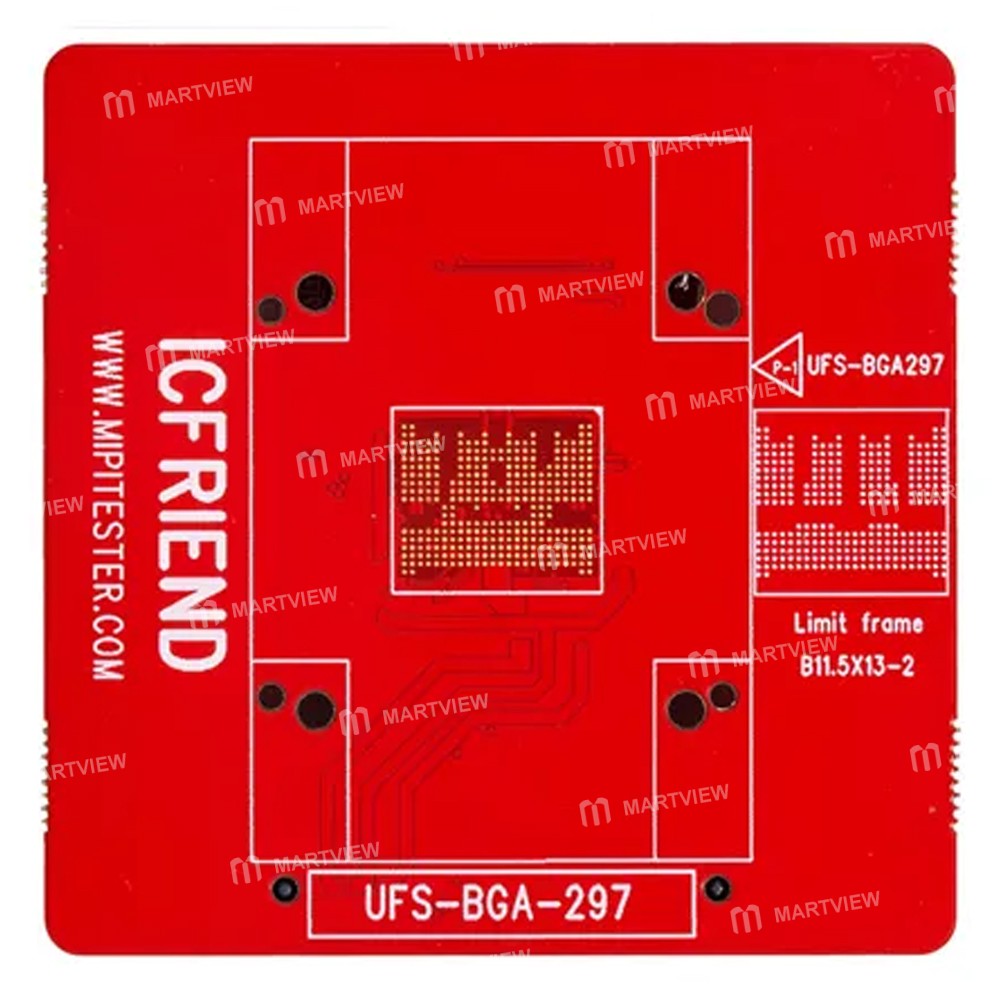 icfriend bga-ufs-297-base-board-support-easy-jtag-medusa-f64-ufs-bga-297-socket-1
