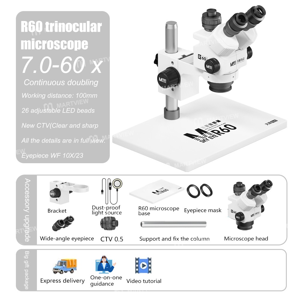 maant sky-eye-r60-7-60x-colorful-trinocular-microscope-with-large-base-for-pcb-welding-repair-13