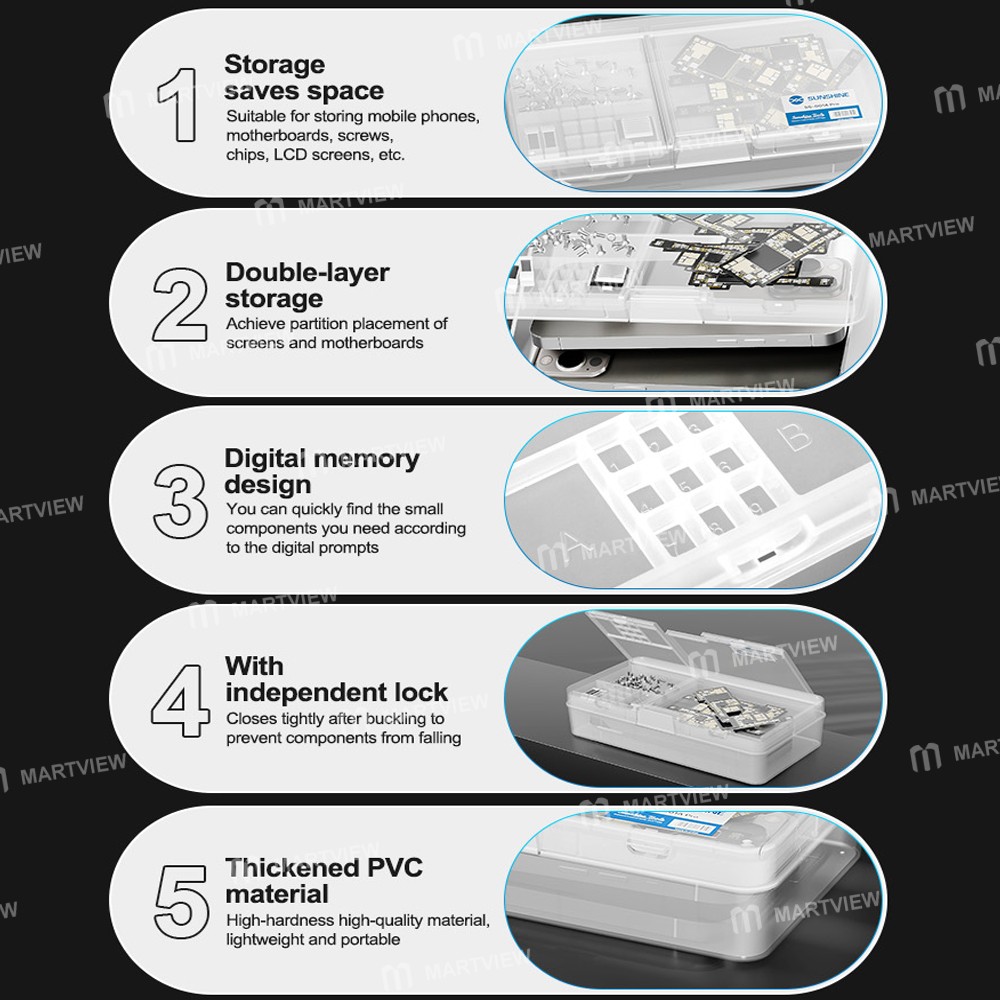 sunshine ss-001a-pro-multi-function-mobile-phone-motherboard-double-layer-storage-box-8