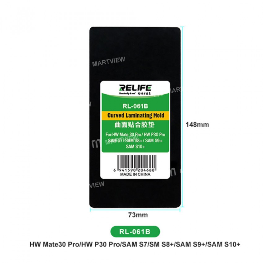 Relife RL-061 Multi-model Universal Precise Positioning Fit Curved Screen Laminated Rubber Mold