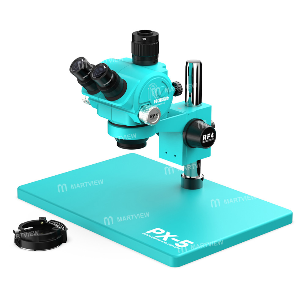 rf4 px-5-7-50x-synchronous-zoom-trinocular-stereo-microscope-with-big-base-1