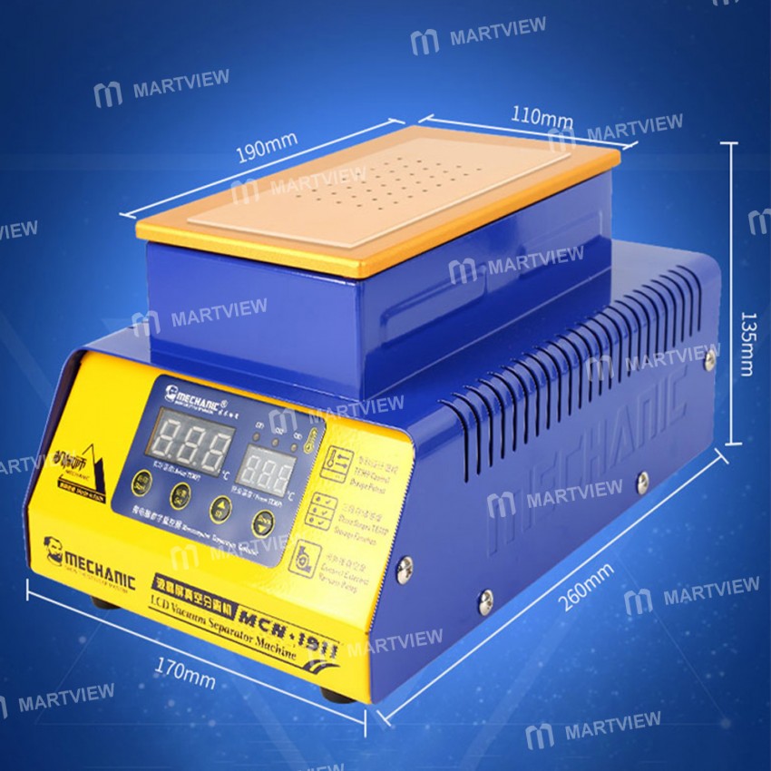 Mechanic MCN-1911 Built-in Vacuum Pump 7-inches LCD Touch Screen Separator Machine with Auto Sleep