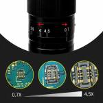 Mechanic MC75L-B3 Single Cylinder Design 0.7-4.5X Continuous Zoom with LED Light Microscope