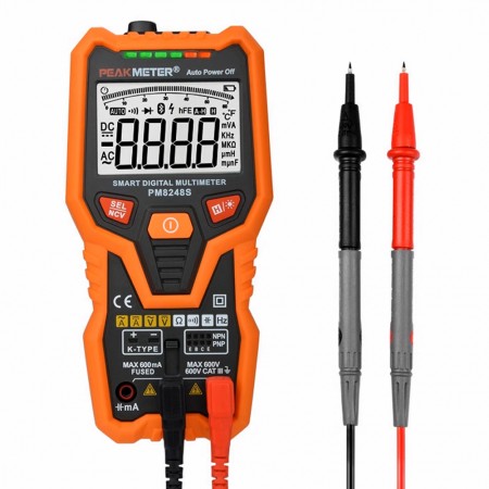 PEAKMETER PM8248S Digital Multimeter - Full Automatic with Diode / Triode / Temp Test