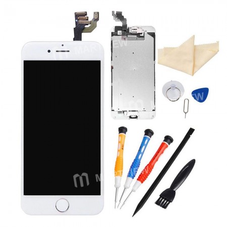 Replacement original LCD display touch screen for iPhone 6 plus with spareparts home button earphone