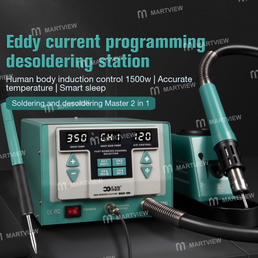cxg 861-862-2-in-1-hot-air-gun-soldering-iron-eddy-current-programming-desoldering-station-5