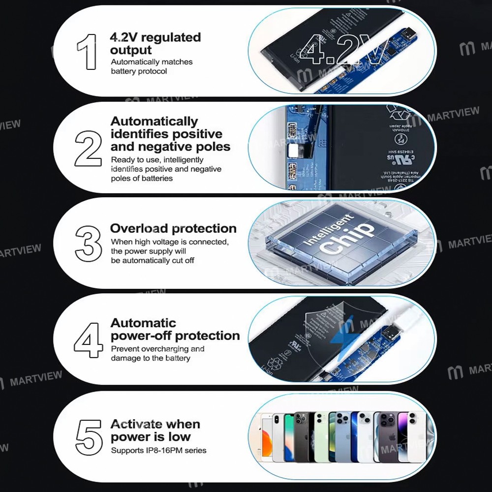 sunshine ss-903-se-battery-charging-activation-board-for-iphone-8-to-16pro-max-se2-se3-4
