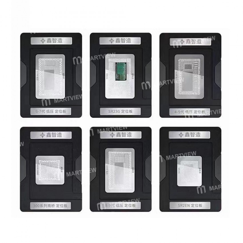 XinZhiZao CPU Reballing Stencil Kit for Macbook Chips