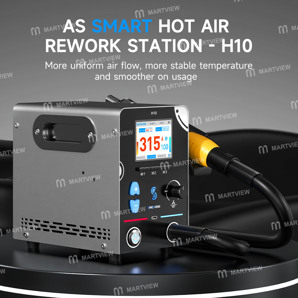 aweshine h10-1000w-intelligent-straight-airflow-hot-air-rework-station-support-usb-communication-2