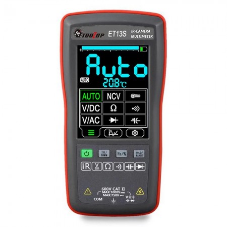 Tooltop ET13S 2-in-1 550℃ IR Thermal Imager Multimeter with 2.8-incn Touchscreen