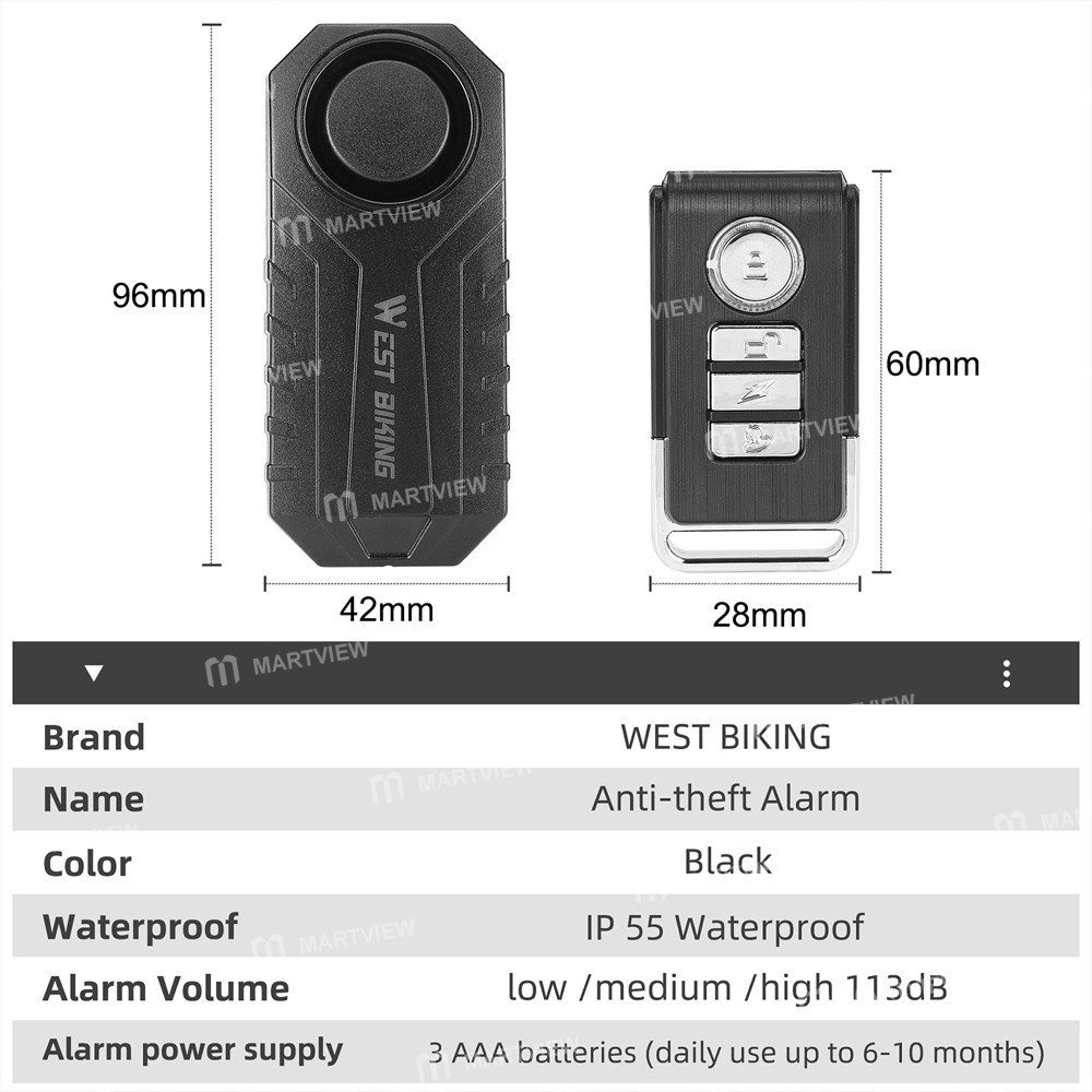 west biking-anti-theft-bicycle-alarm-wireless-high-visibility-movement-9