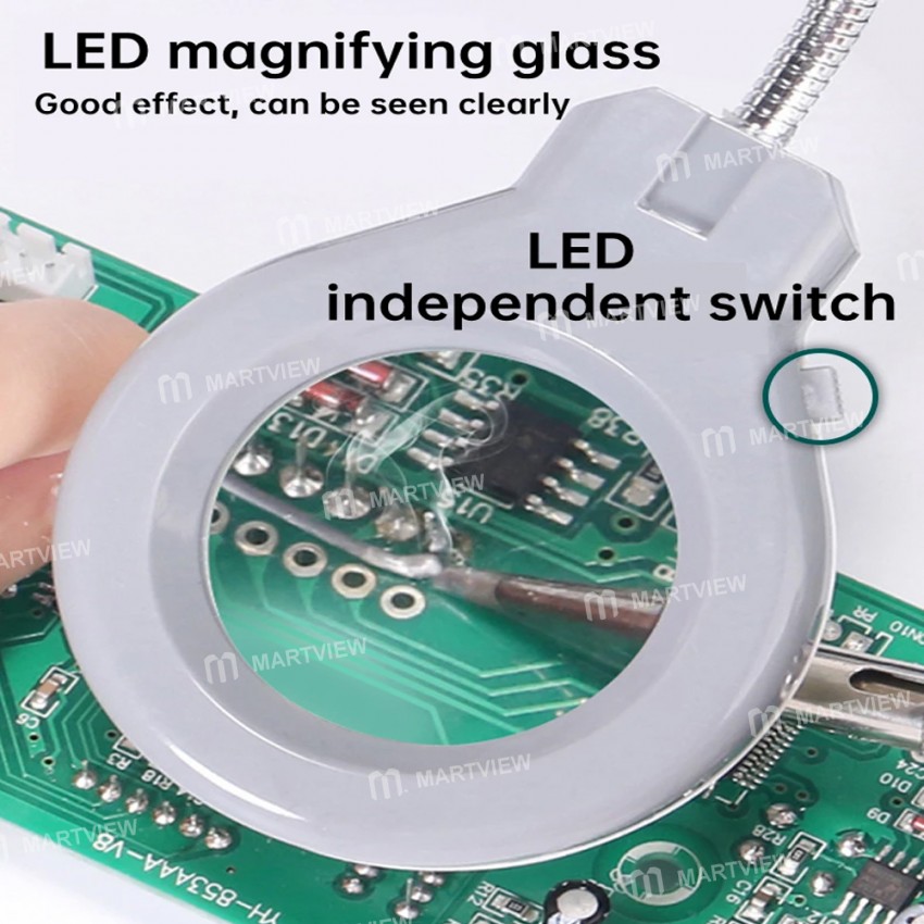 yihua 939d-iii-led-digital-lead-free-adjustable-temperature-soldering-station-with-clamp-light-8