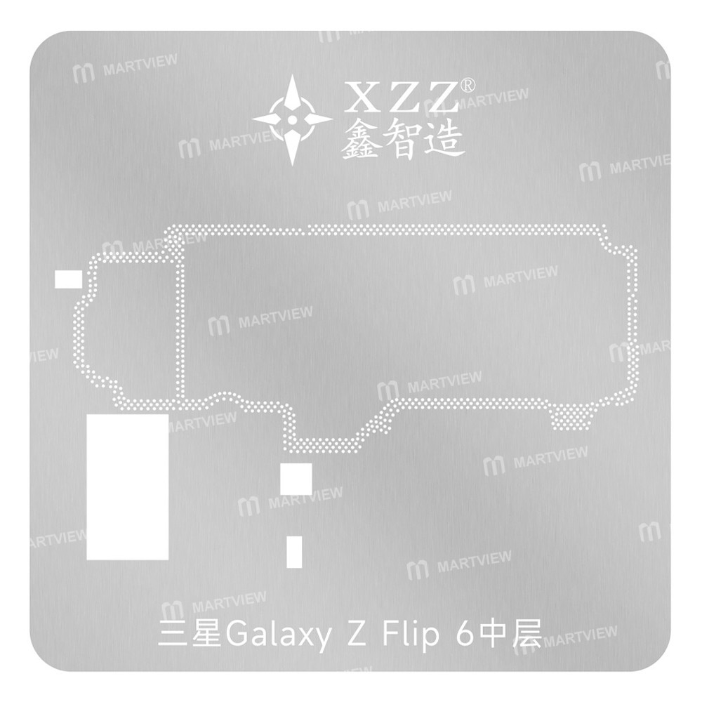 xzz middle-layer-bga-reballing-stencil-for-samsung-galaxy-z-flip-6-w7025-f7410-foldable-screen-phone