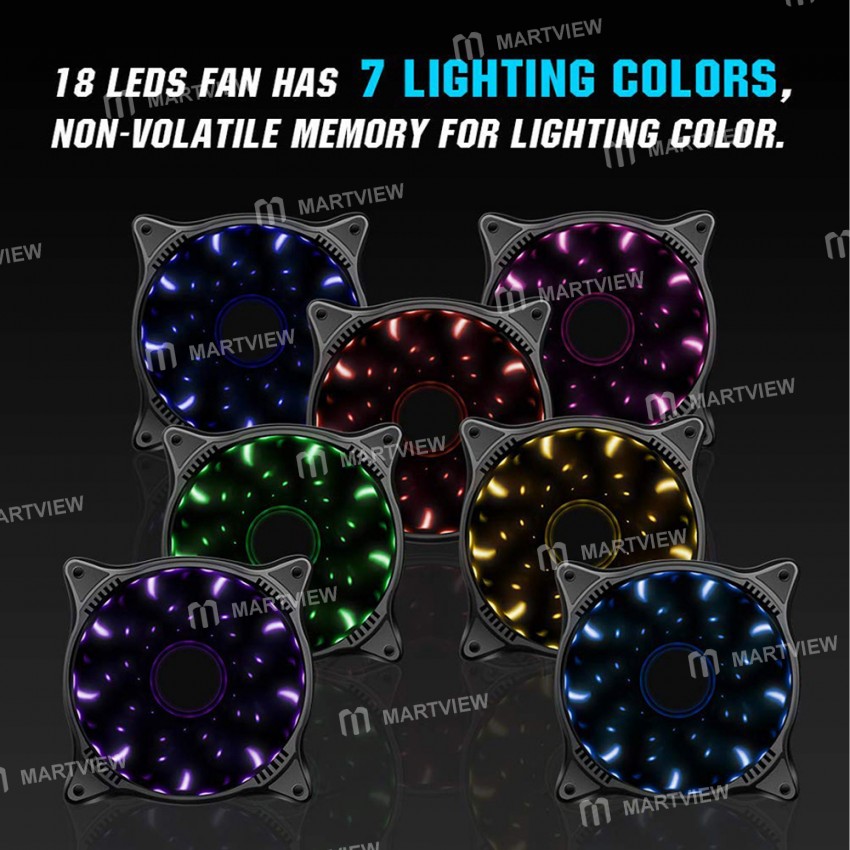 pccooler starry-sky-12cm-rgb-adjustable-computer-case-quiet-cooling-fan-5