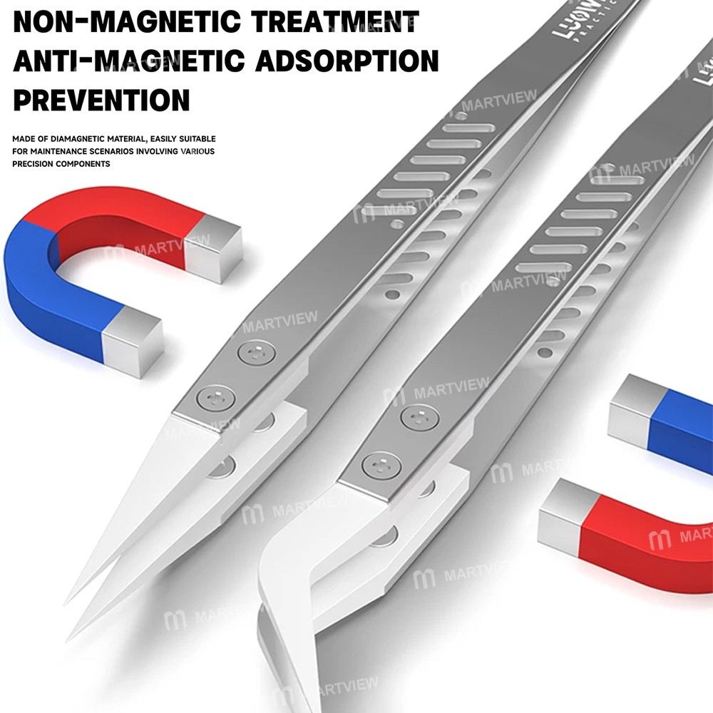 luowei lw-50-lw-60-insulation-nonmagnetic-ceramic-head-stainless-steel-tweezers-10