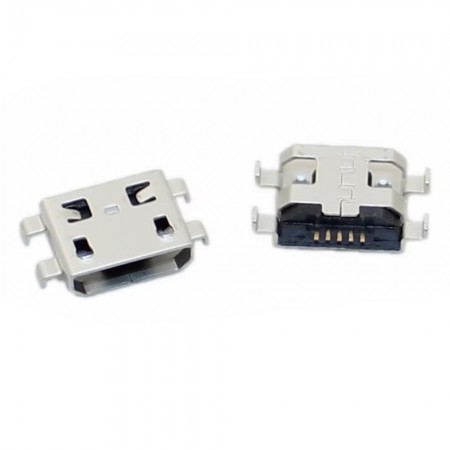 5-Pin Micro-USB SMT DIP Socket Connector - 10Pcs