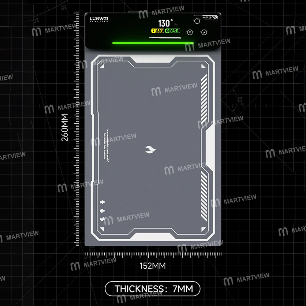 luowei lw-hp3-12-inch-lcd-screen-heating-separation-soft-silicone-pad-6