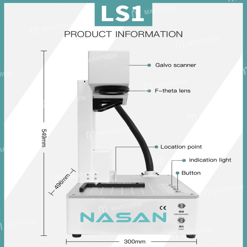 NASAN NA-LS1 Automatic Laser Screen Separator Machine for Mobile Phone Back Glass
