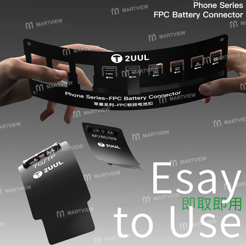 2uul bt03-fpc-battery-connector-for-iphone-6-to-16-pro-max-2