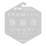 18 Kinds CPU BGA IC Reballing Stencil Kits for Xiaomi Phones