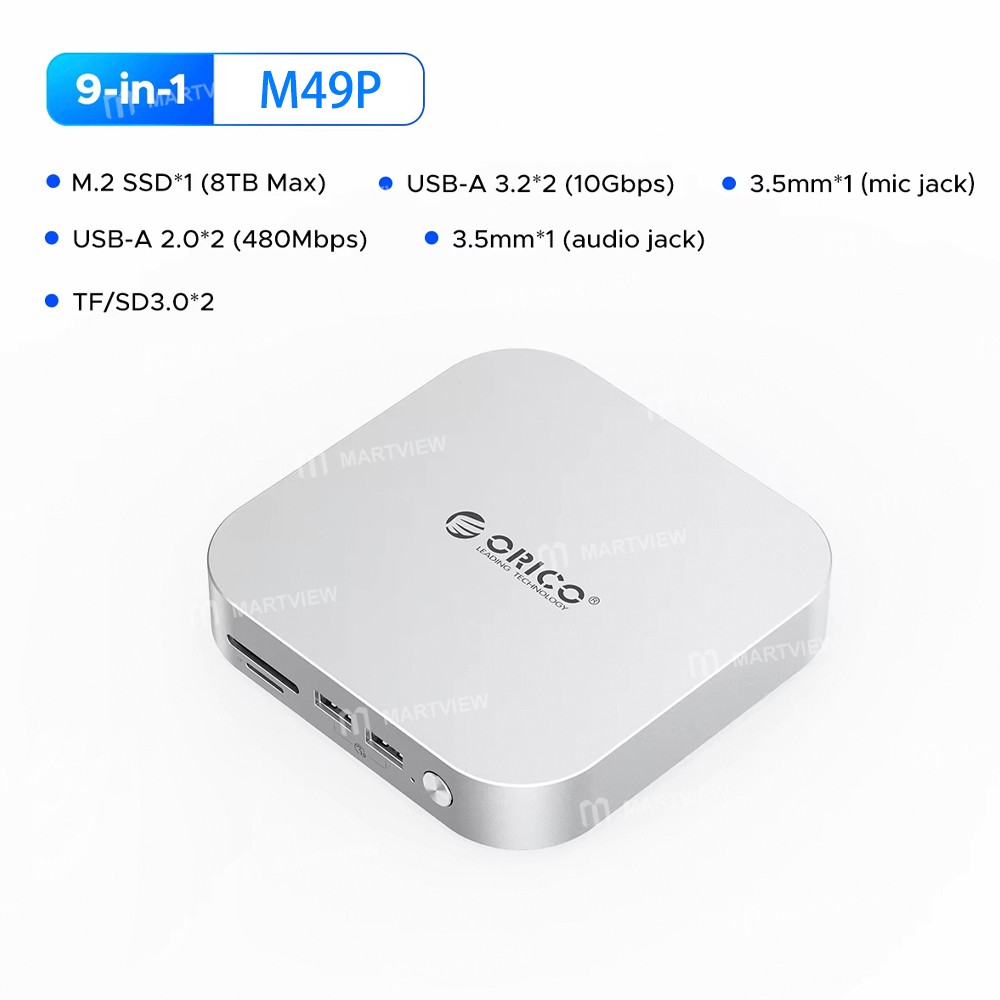 orico m47p-m49p-minilink-usb4-type-c-multi-interface-dock-with-m2-ssd-enclosure-5
