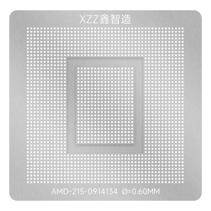 XZZ 0.60mm AMD Graphics Chip 215-0914134 BGA Reballing Stencil for
