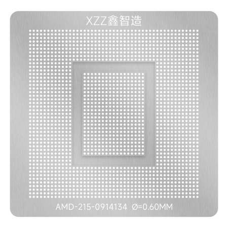 XZZ 0.60mm AMD Graphics Chip 215-0914134 BGA Reballing Stencil for AMD Radeon VII Graphics Cards