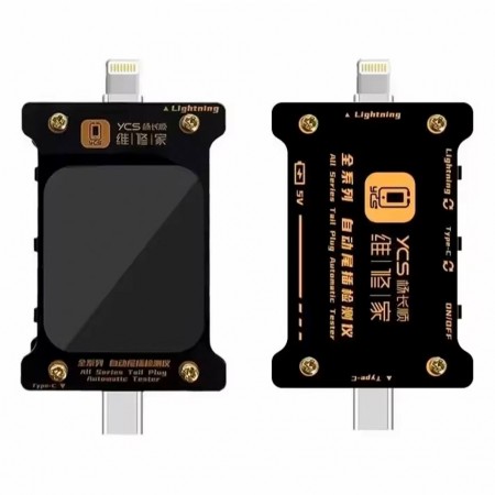 YCS Type-C / Lightning Full Range of Automatic Tail Plug Tester for Android / iPhone
