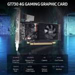 Obeya GT730 4G Gaming Graphic Card 4G / 128bit / GDDR3 Memory with DVI-D+HD+VGA Output Ports