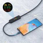 Acasis Type C USB-C Male to Male Fast Charge Cable with Multi-Function Screen Display
