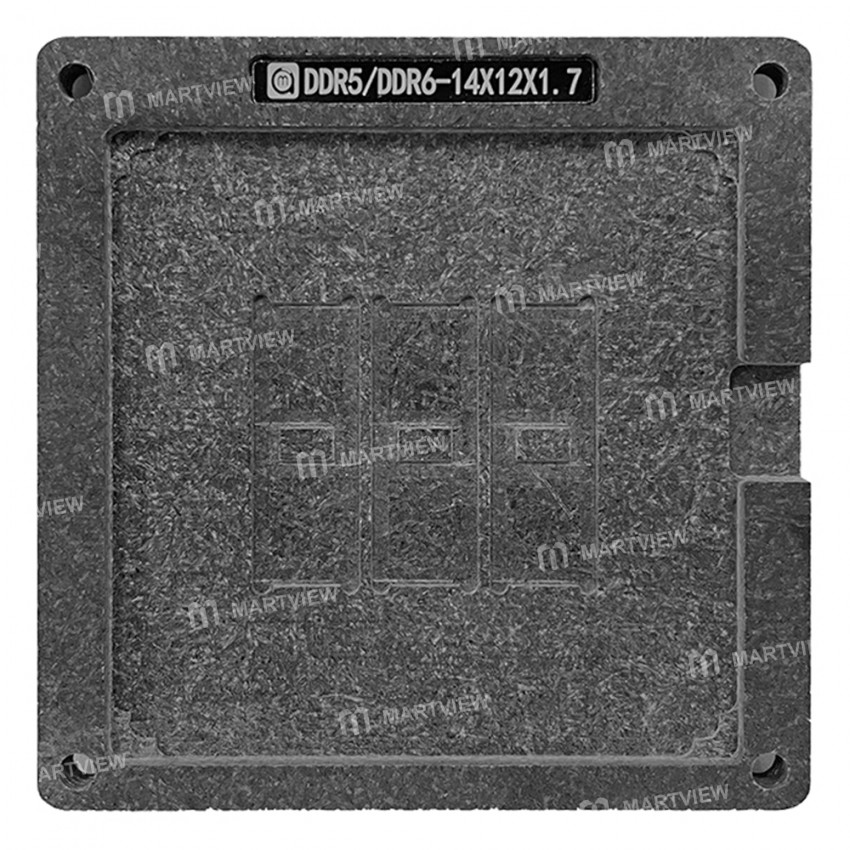 Amaoe 0.25mm DDR Series BGA Reballing Stencil Tin Planting Platform for DDR5/DDR6/BGA170/BGA180 Vide