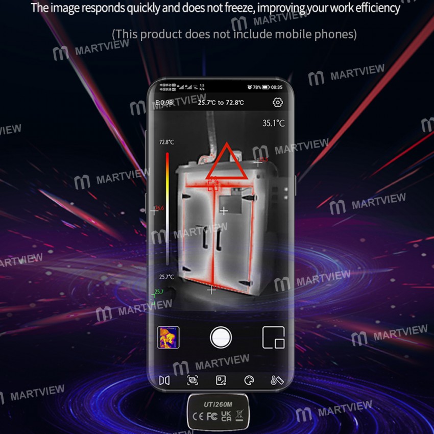 uni t-uti260m-type-c-pcb-circuit-failure-test-thermographic-thermal-imager-9