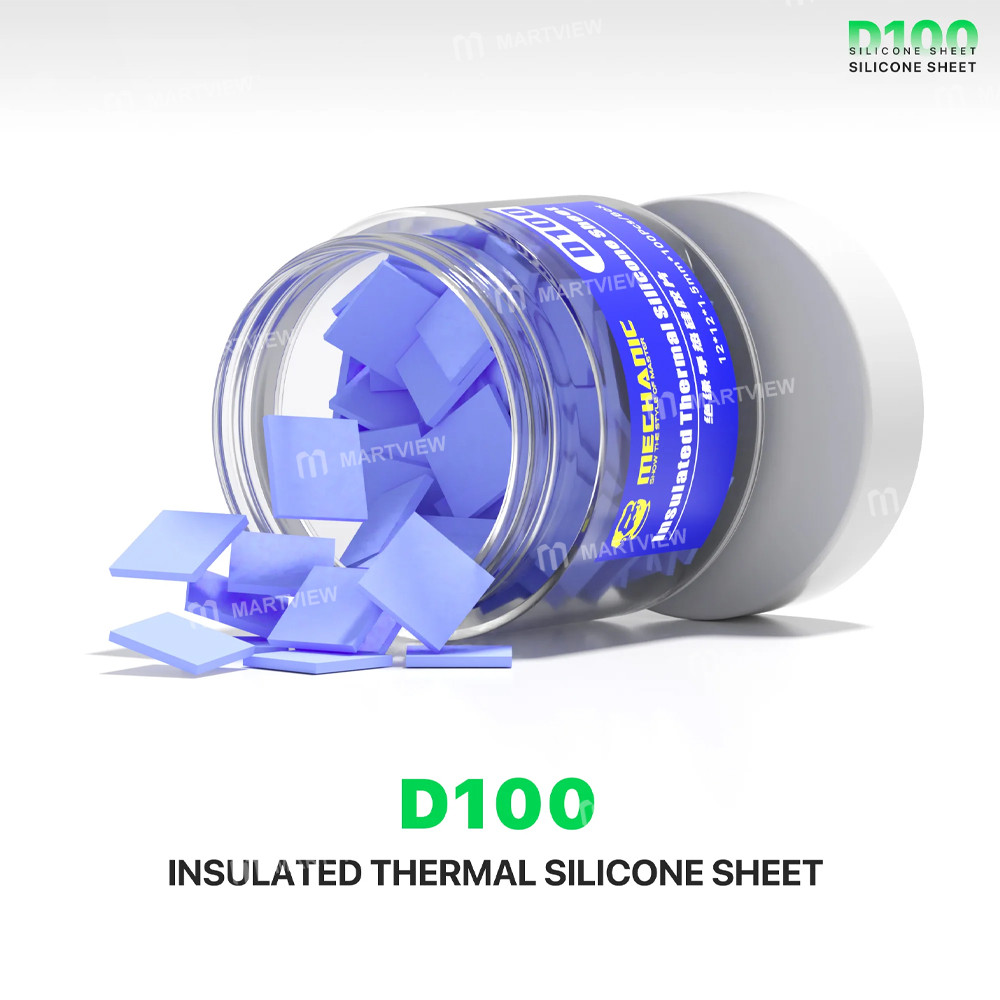 mechanic d100-insulated-thermal-silicone-sheet-for-motherboard-chip--100pcs-2