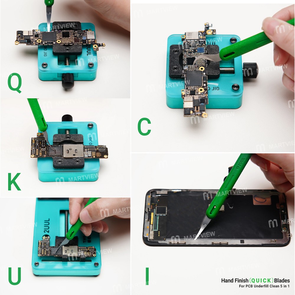 2uul da22-5'i 1 arada el bitirme hızlı bıçak seti pcb için alt dolum temizliği-4