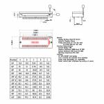 Wide and Narrow-body Single-chip Microcomputer Chip Test Base IC Locking Seat Movable Socket