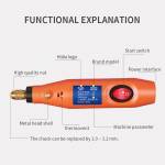 HiLDA JD5208 220V Mini Electric Grinder Jade Carving Polishing Micro Drill Engraving Pen Rotary Tool