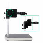 Microscope Camera Adjusting Lifting Bracket Rotating Table Bracket Holder with 130X C-mounting Lens