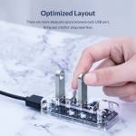 Orico Transparent Series 4 / 7 Port USB3.0 HUB with Dual Micro USB Power Interface Support OTG